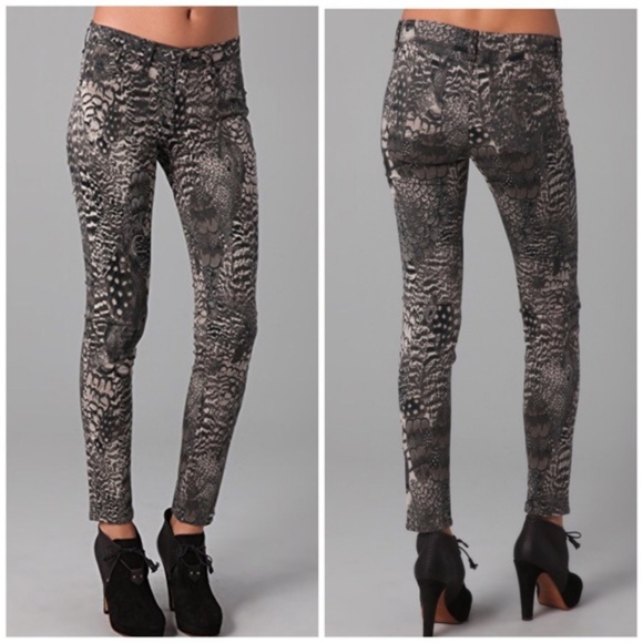 rag & bone Legging in Feather Print - Picture 1 of 8